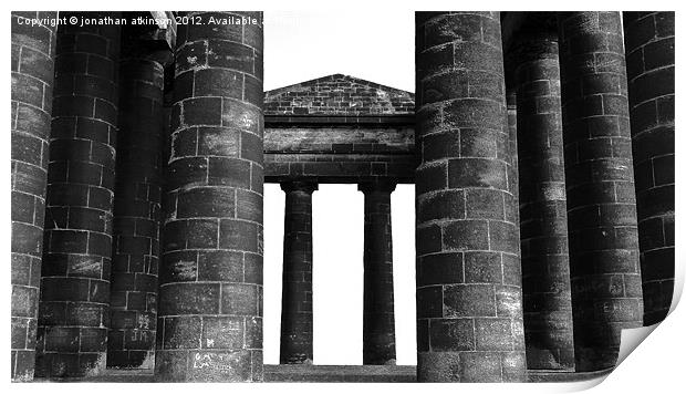 Penshaw Monument Print by jonathan atkinson