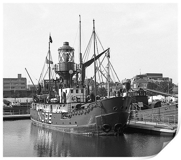 The Nore Lightship Print by Paul Judge