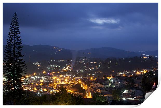 Coonoor at Night Print by Norwyn Cole