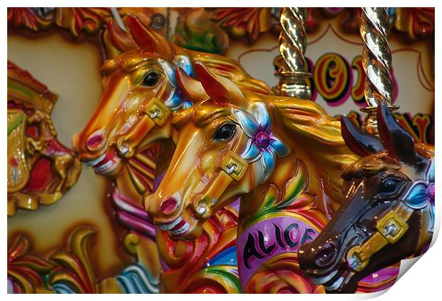 The Carousel Print by Michelle Bonsor