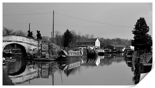 Nantwich Water Marina Print by Shaun Cope