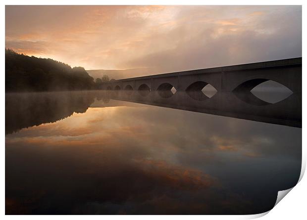 Ladybower Sunrise Print by Tracey Whitefoot