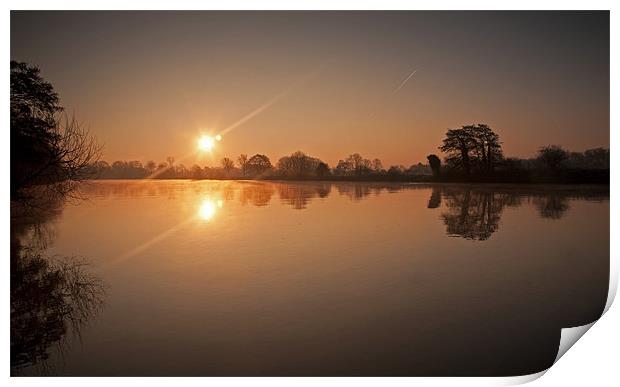 Sunburst Reflection Print by Tracey Whitefoot