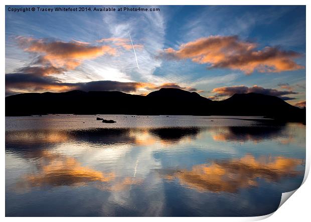 Loch Ba Sunrise Print by Tracey Whitefoot