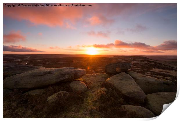 Stanage Edge Print by Tracey Whitefoot