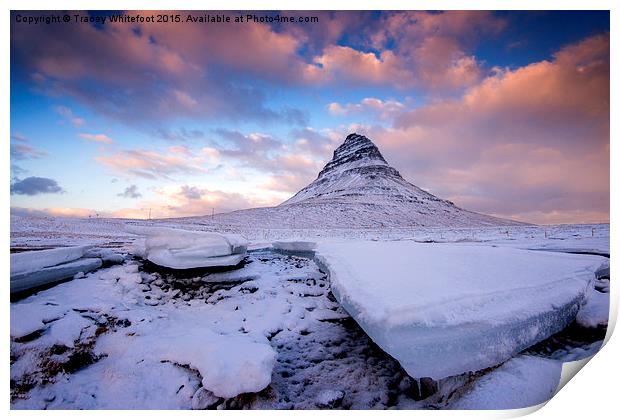  Winter at Kirkjufell  Print by Tracey Whitefoot