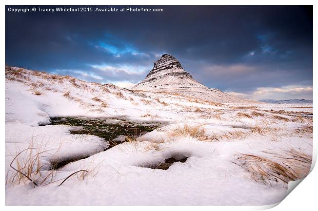 Winter at Kirkjufell   Print by Tracey Whitefoot