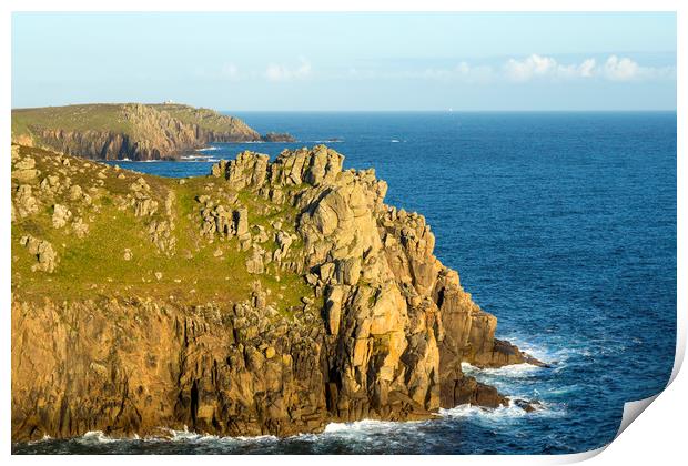 Carn Boel Headland Print by CHRIS BARNARD