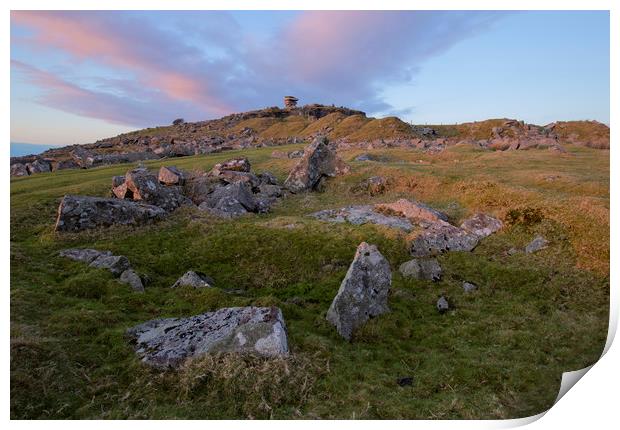 Stowes Hill on Bodmin Moor  Print by CHRIS BARNARD