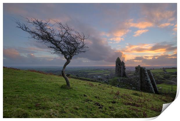 South Caradon Copper Mines Print by CHRIS BARNARD