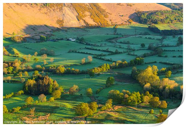 Sunrise Newlands Valley Print by CHRIS BARNARD