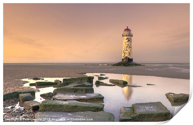 Talacre Lighthouse Print by Pete Lawless