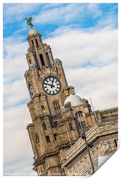 The Liver Bird Print by Pete Lawless