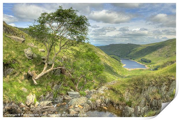 Haweswater from Small Water Beck Print by Pete Lawless