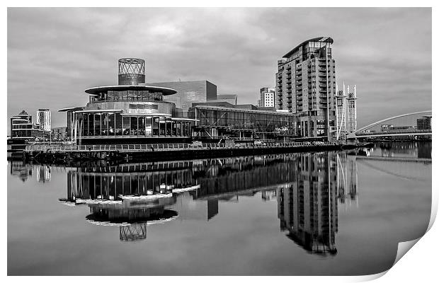 Salford Quays Print by Pete Lawless