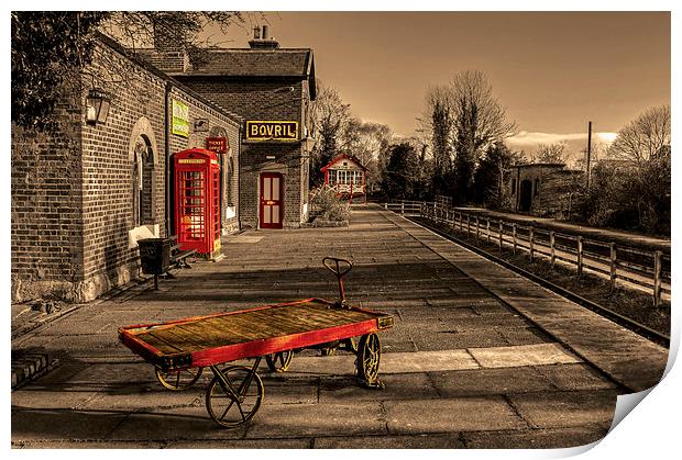  Hadlow Road disused Railway Station Print by Pete Lawless