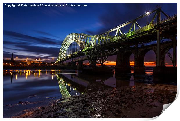  Runcorn - Widnes Bridge Print by Pete Lawless