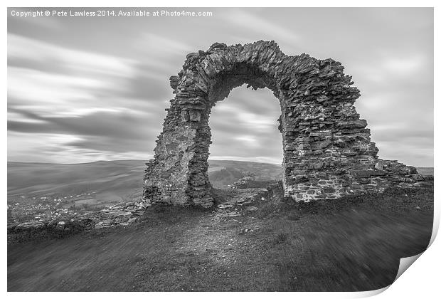   Castell Dinas Brân Print by Pete Lawless
