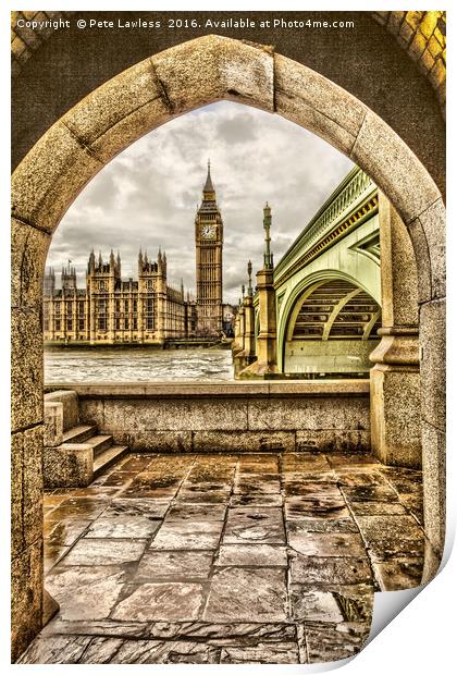 London Big Ben Print by Pete Lawless