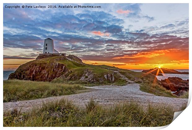 Twr Mawr Lighthouse Print by Pete Lawless