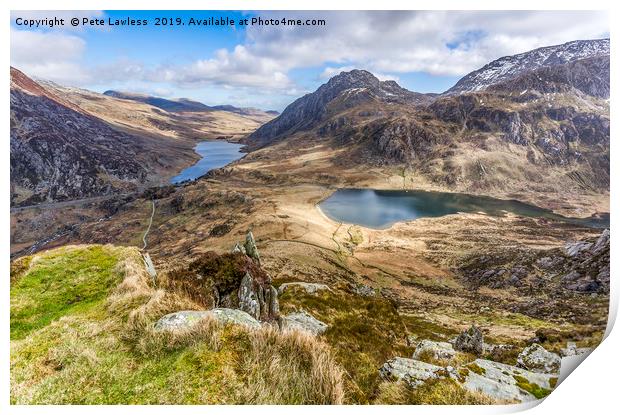 Ogwen Valley Print by Pete Lawless