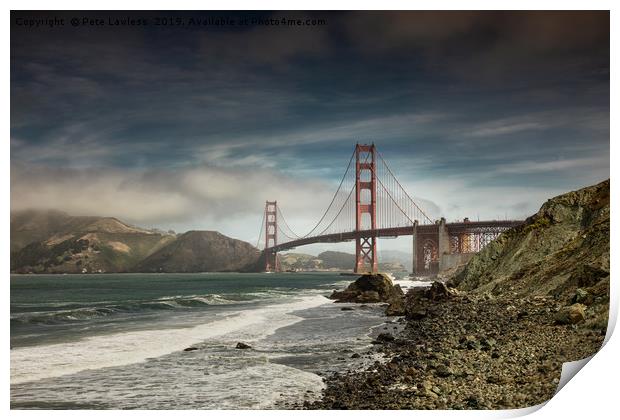 Golden Gate Bridge Print by Pete Lawless