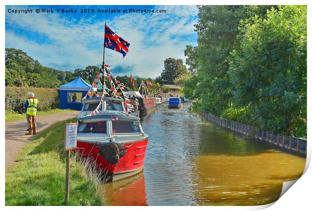 Whitchurch Canal Festval 2019/ Shropshire Print by Mark  F Banks