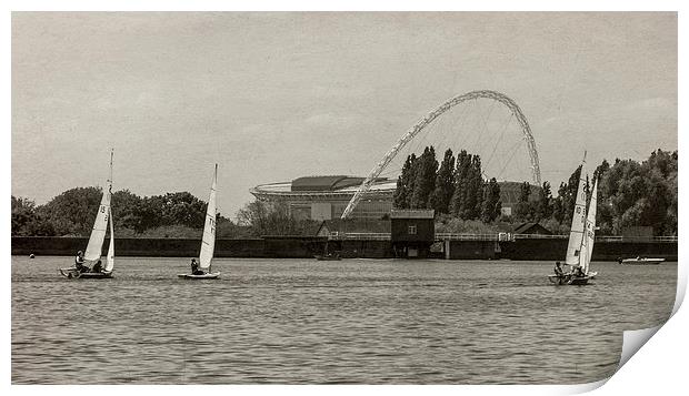 Wembley from a distance Print by Jon Mills