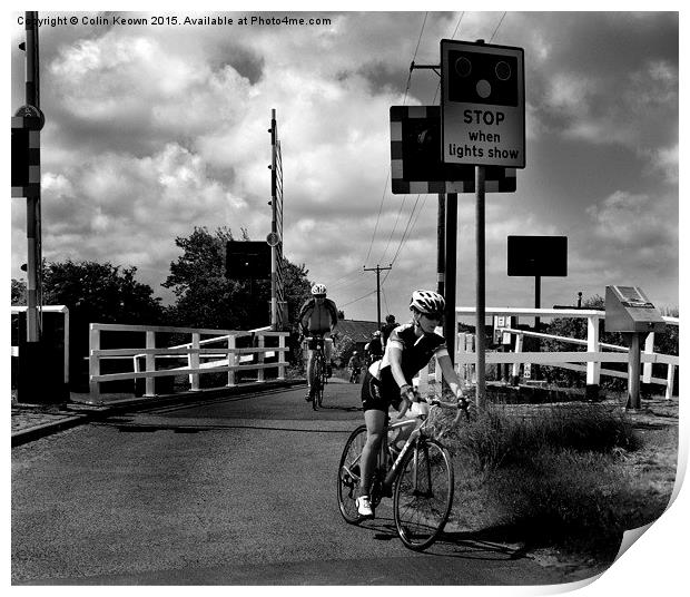  Cycling Print by Colin Keown