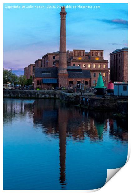 Pumphouse at the Albert Dock Print by Colin Keown