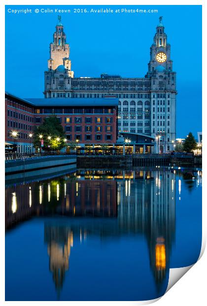 Liverpool - News at Ten Print by Colin Keown