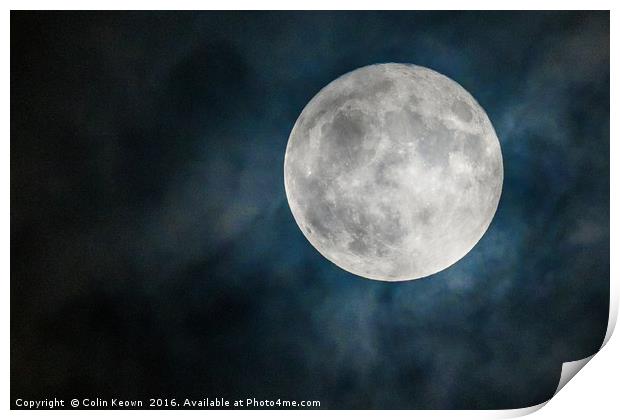 Supermoon Print by Colin Keown