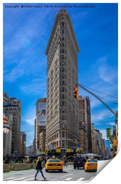 Flatiron Building, NYC Print by Colin Keown