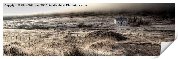  Black Rock Cottage Print by Chris Willman