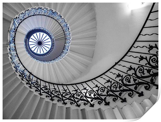 Spiral Stairs Print by Jan Venter