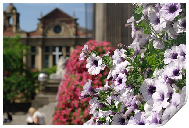 Leeds in the summer Print by Richard Greenwood