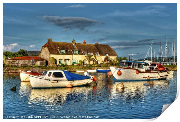 Porlock Weir Harbour Print by austin APPLEBY