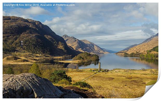  Glenfinnan Monument Print by Alex Millar