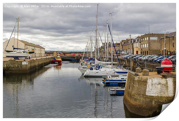 Lossiemouth Harbour Print by Alex Millar