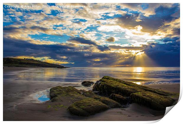 West Beach Sunset  Print by Alex Millar