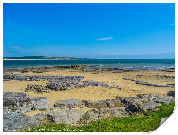 Newton Beach Print by Jane Metters