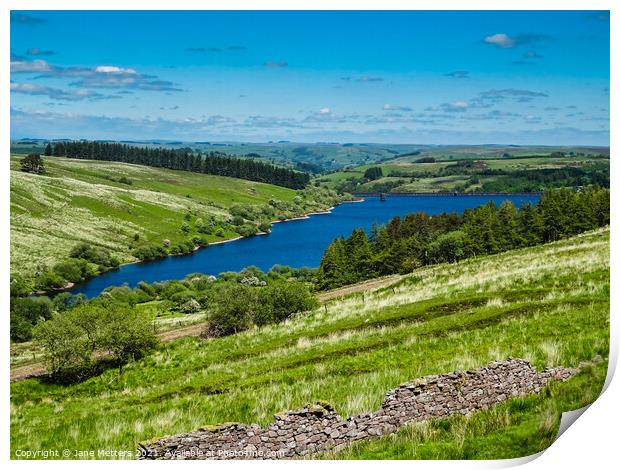 Cray Reservoir  Print by Jane Metters