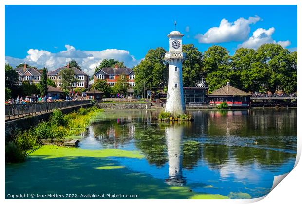 Roath Park on a Sunny Day  Print by Jane Metters