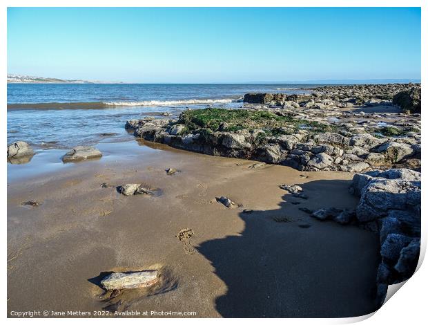 Newton Beach Print by Jane Metters