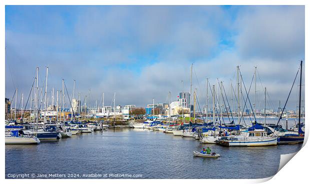 Boats on the Water Print by Jane Metters