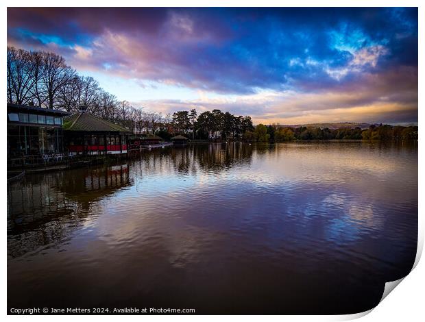 Looking across the Lake  Print by Jane Metters