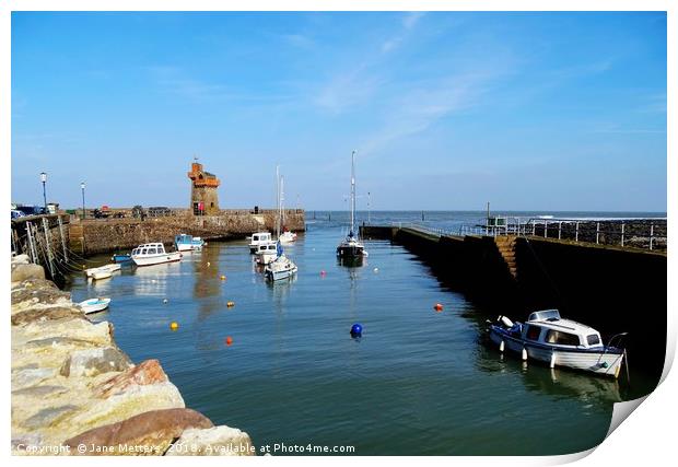       Lynmouth Harbour                          Print by Jane Metters