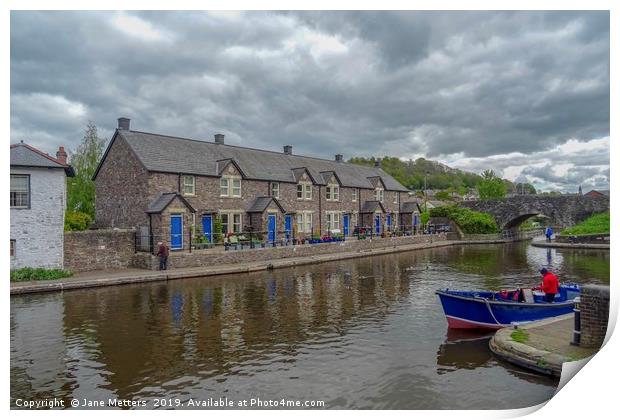 Living by the Canal Print by Jane Metters