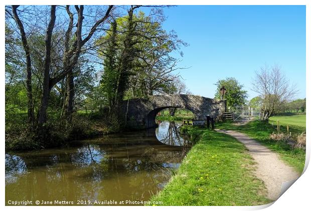 Bridge over the Canal Print by Jane Metters