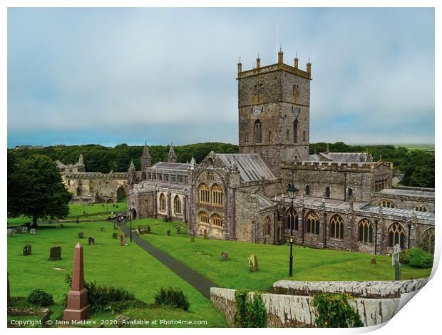 St David’s Cathedral  Print by Jane Metters